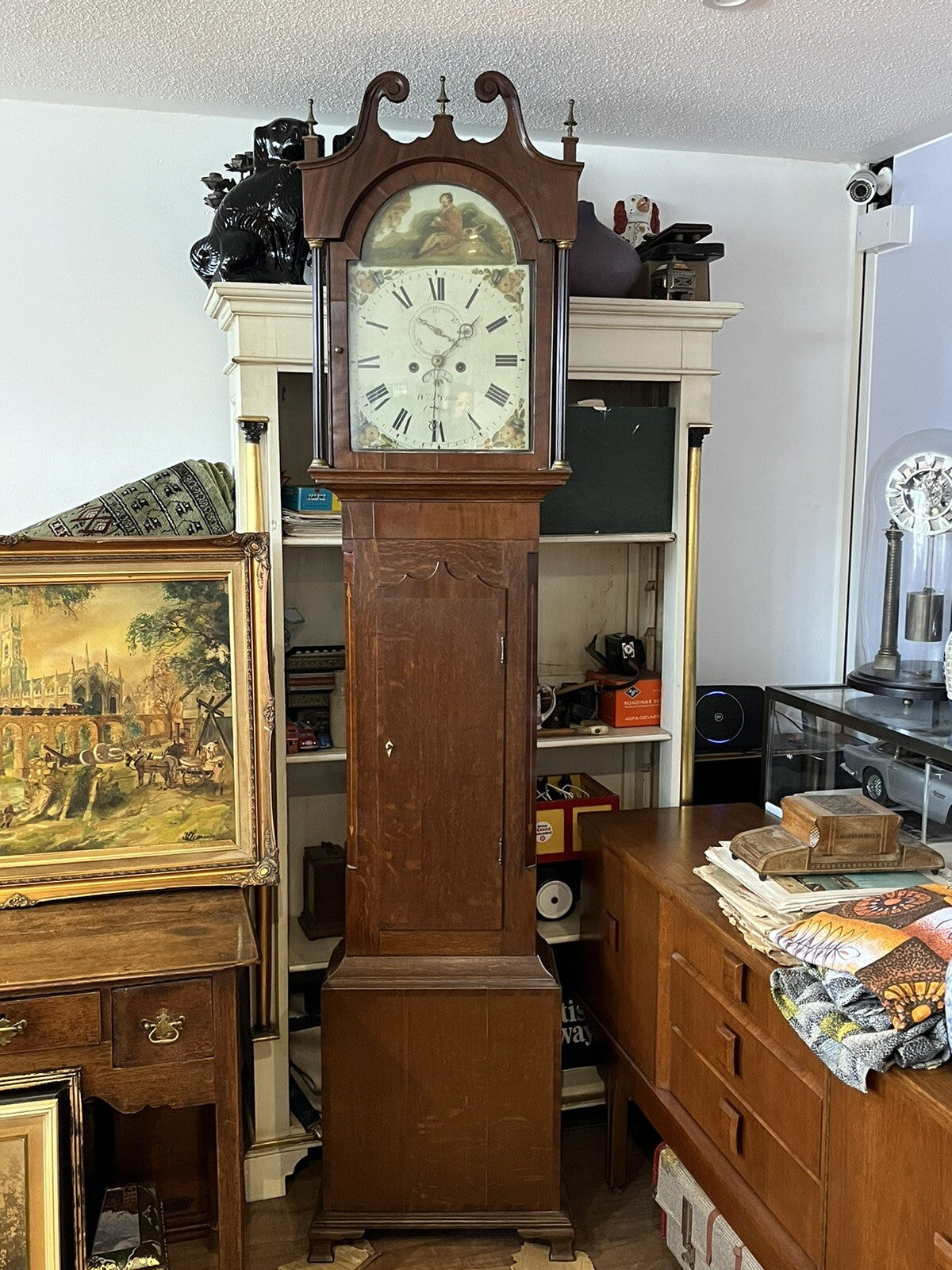 8 Day Longcase / Grandfather Clock. W.Pybus Of Caistor , Lincolnshire