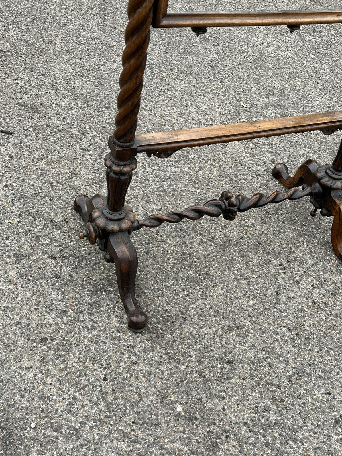 Antique  Mahogany Embroidery/ Tapestry Stand