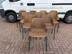 10 Designer Vepa Hemp Dining Chairs. Stacking Chairs.
