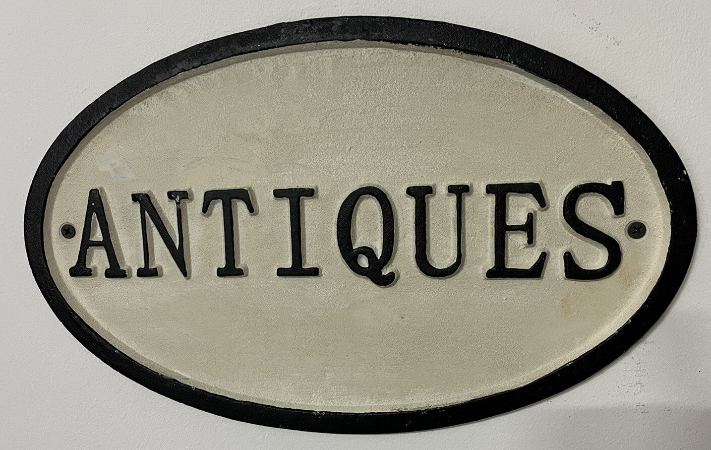 Antique Shop Cast Iron Sign. Ship Worldwide