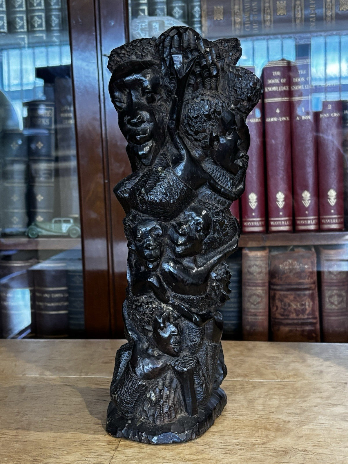 Antique Carved Tree Of Life African figure