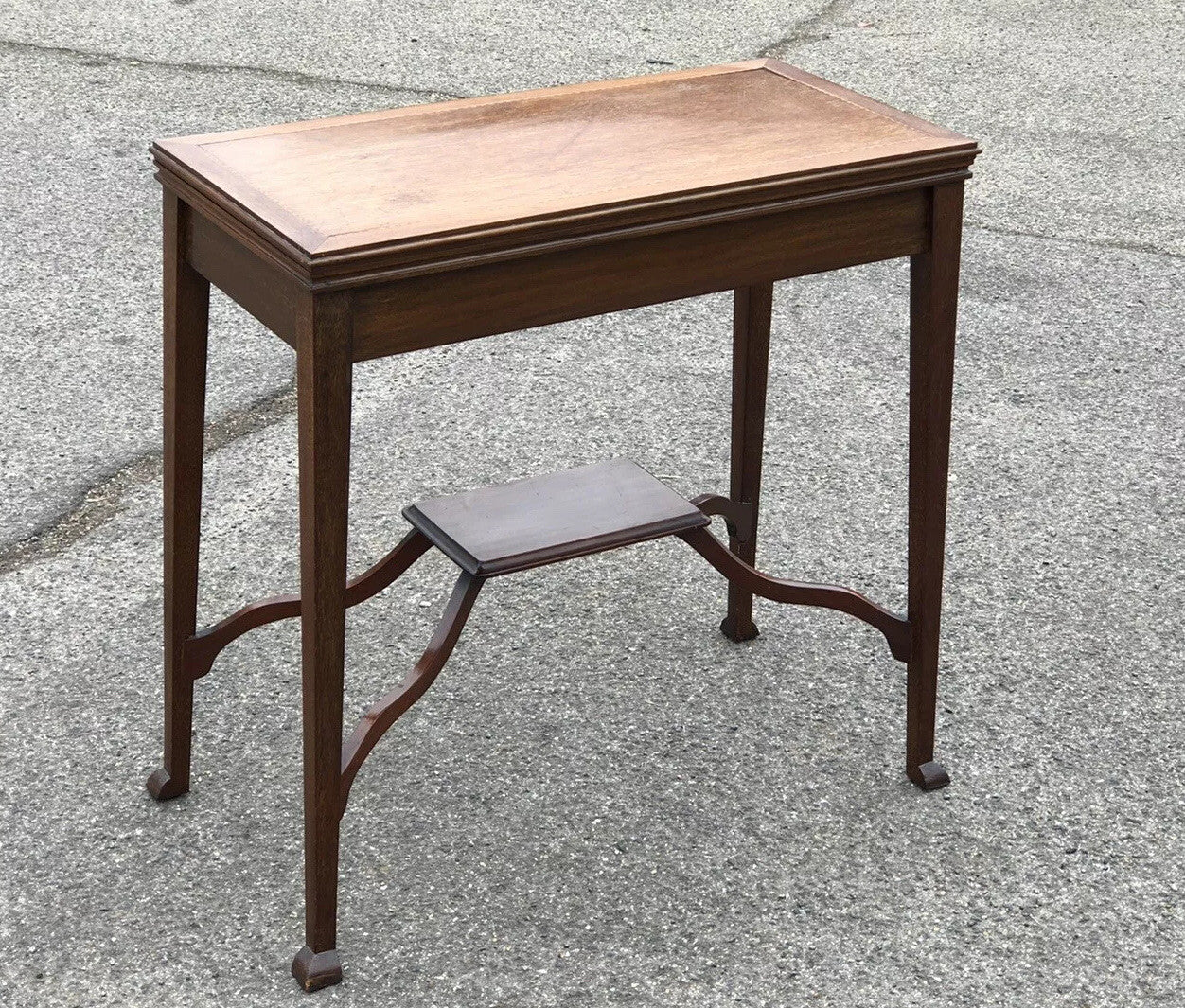 Antique Arts & Crafts Oak & inlaid Games / Card Table