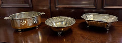 3 Silver Plate Serving Dishes.