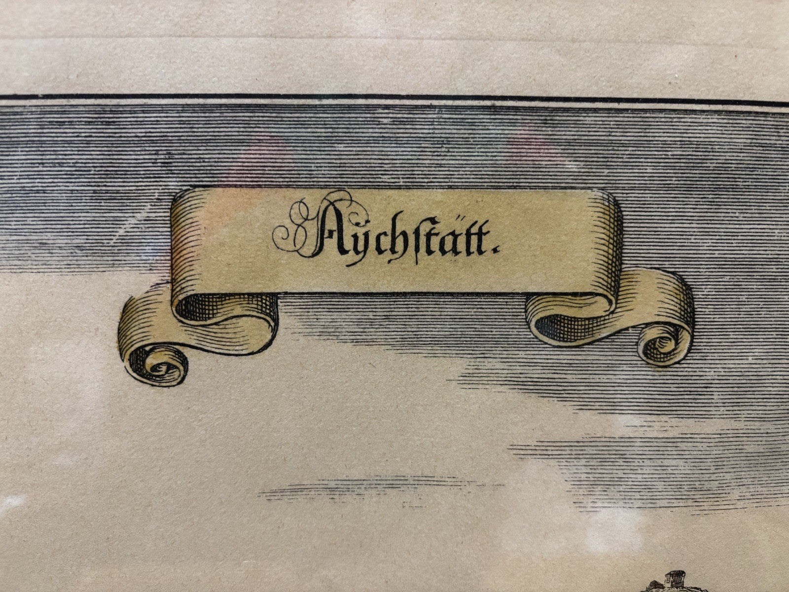 Antique Coloured Engravings  By Conrad Buno Delineaut Of Medieval German Towns