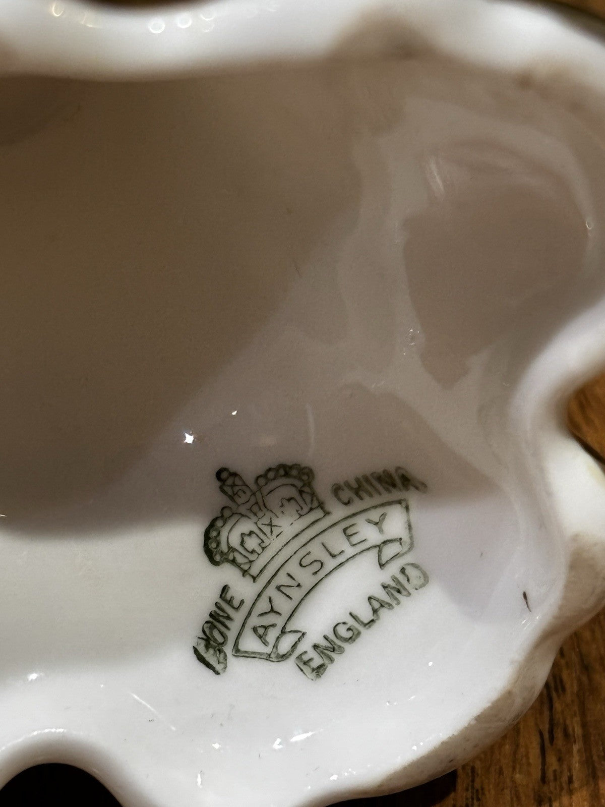 Aynsley Gold Orchard Fruit Cup,  Signed D Jones Bone China