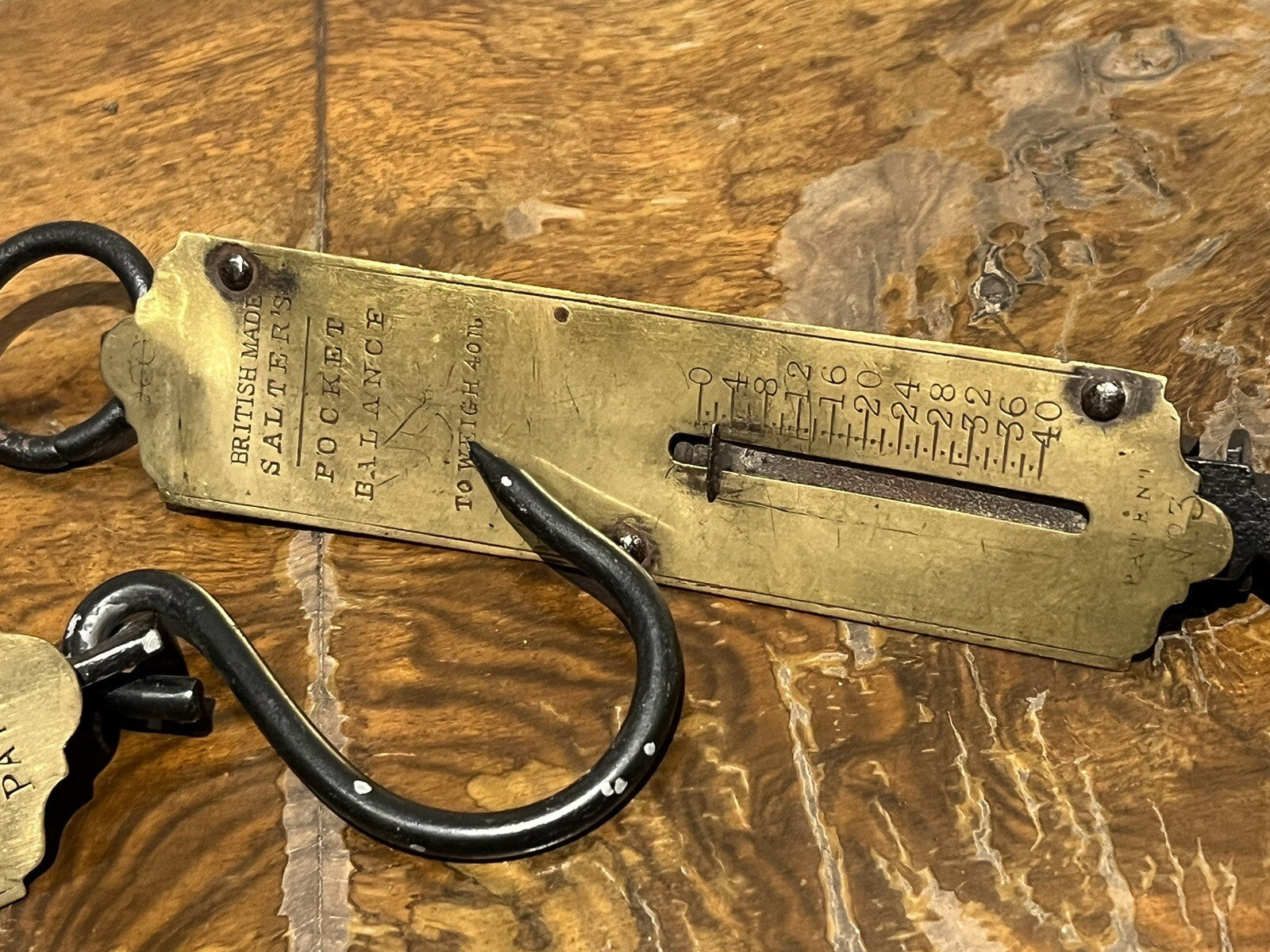 Antique Brass Salter Pocket Balance Scales