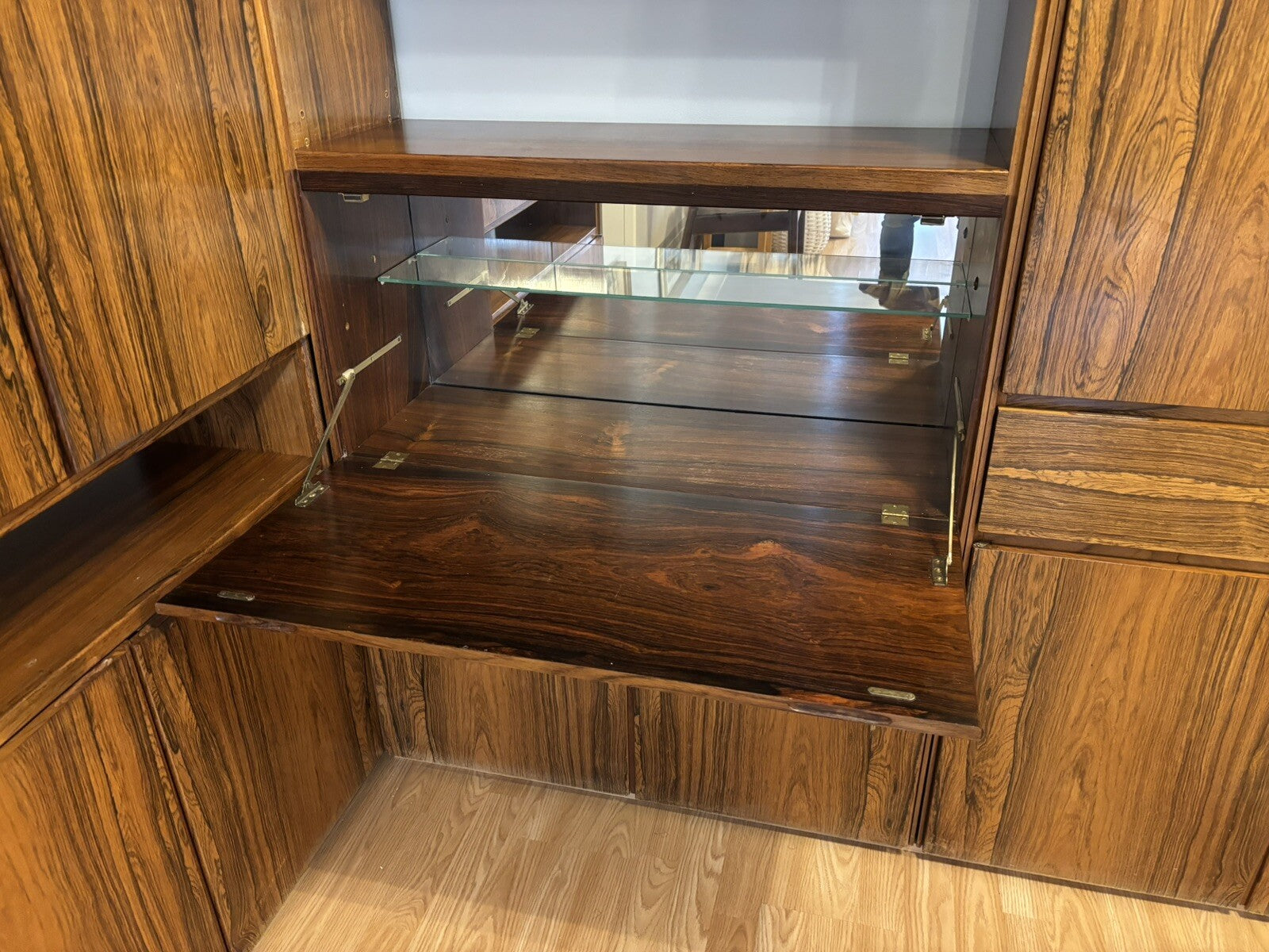 Archie Shine Rosewood Cocktail Cabinet, Display Cabinet, Shelves & Cupboards.