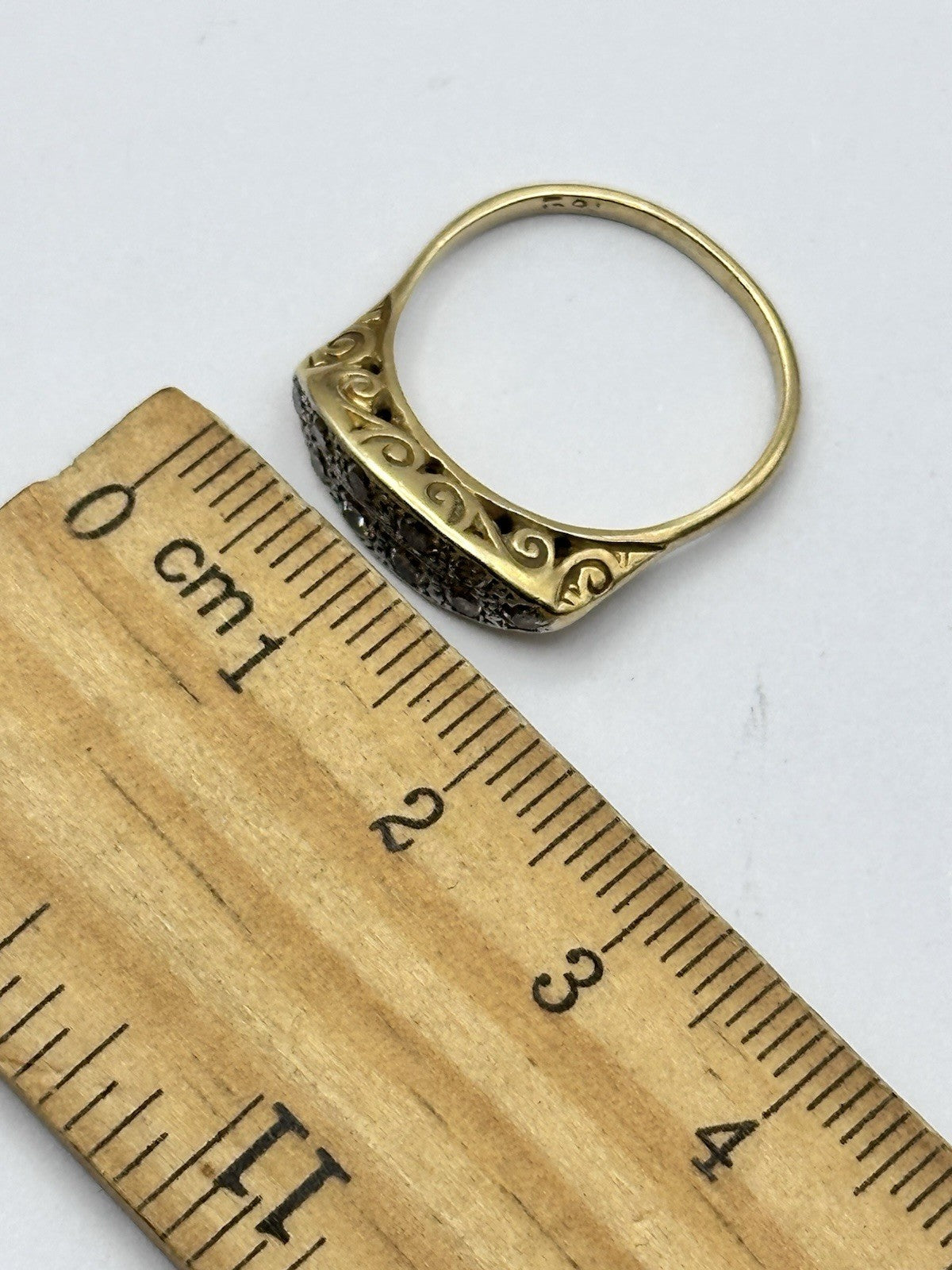 Antique Edwardian Victorian 18ct Gold Diamond Ring