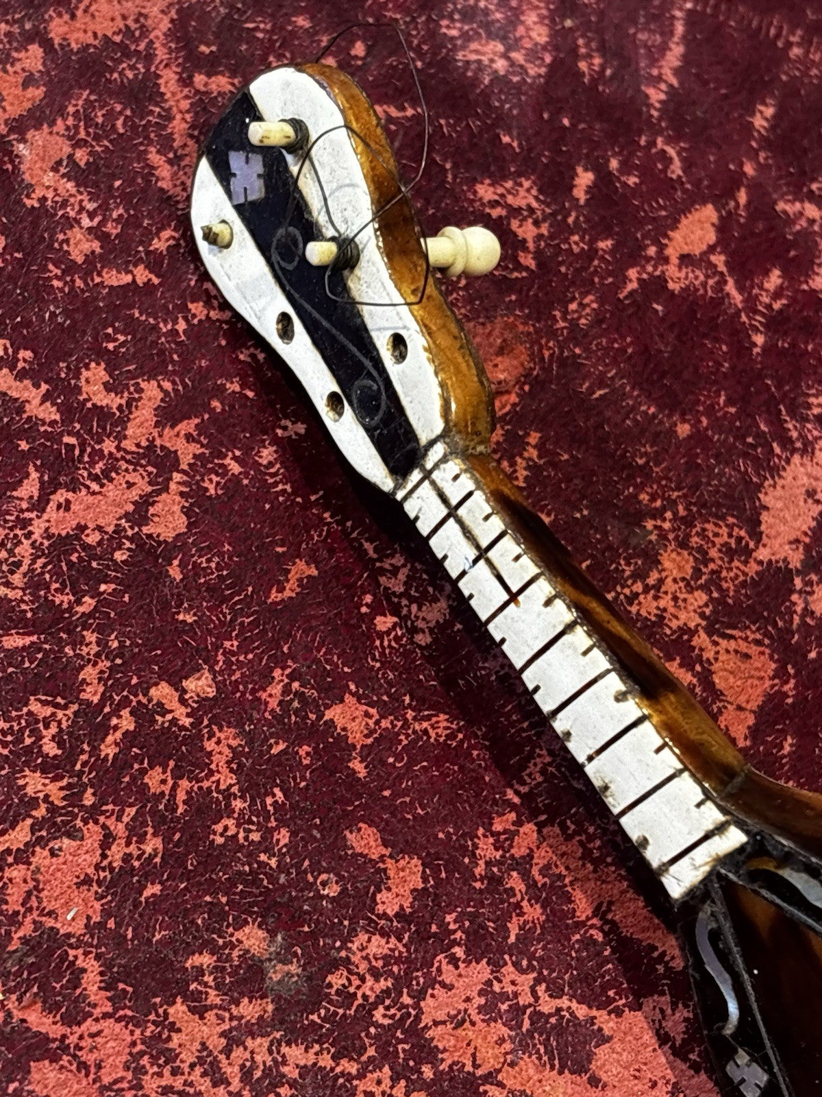 Antique Wooden Miniature Mandolin