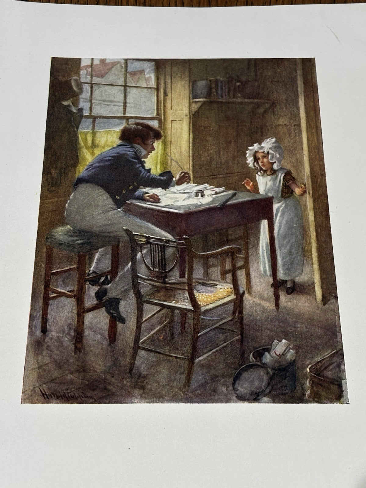 16 Antique Coloured Prints Of Charles Dickens Characters