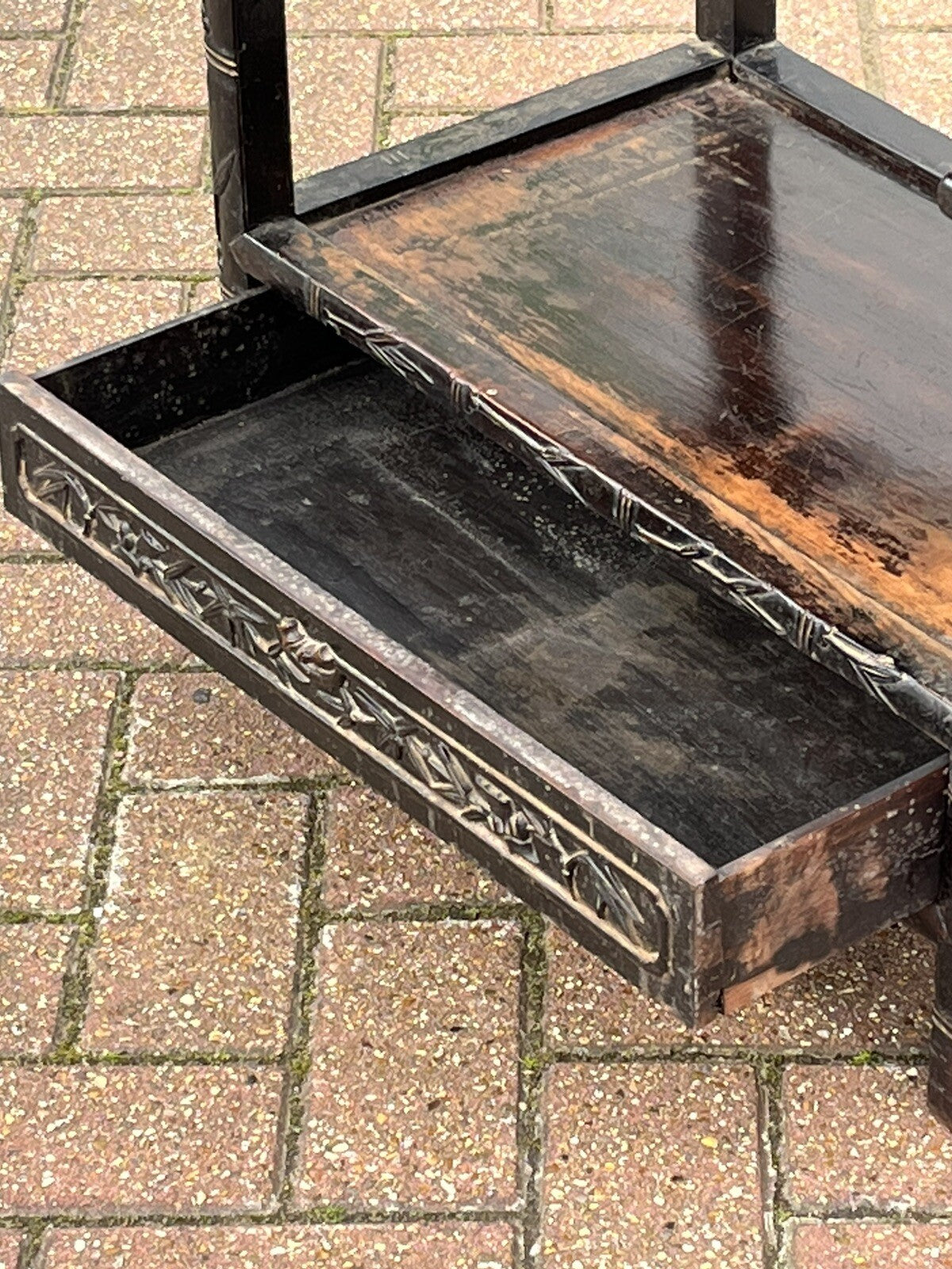 19th Century Chinese Hardwood Table With Drawer