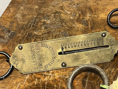 Antique Brass Salter Pocket Balance Scales