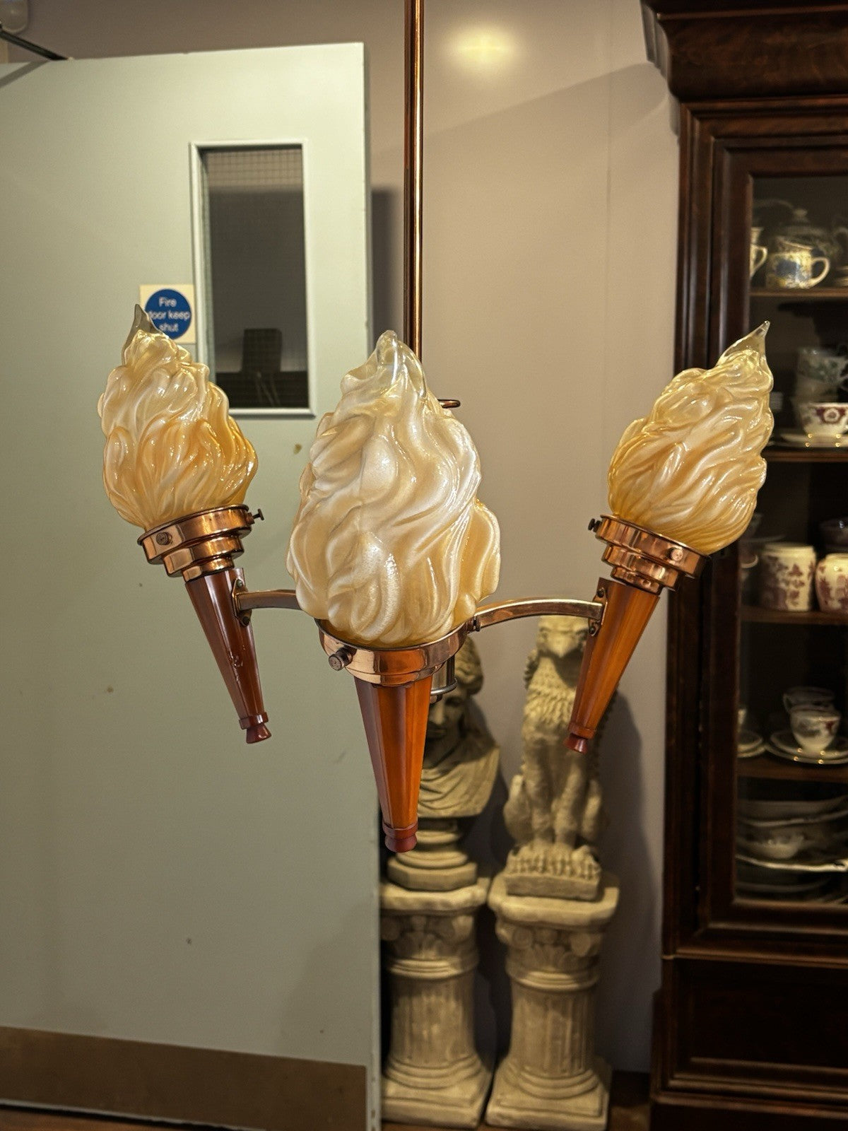 Art Deco Torch Chandelier