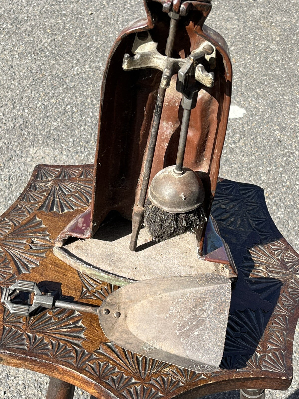 Art Deco Fireside Tools In The Form Of A Knight