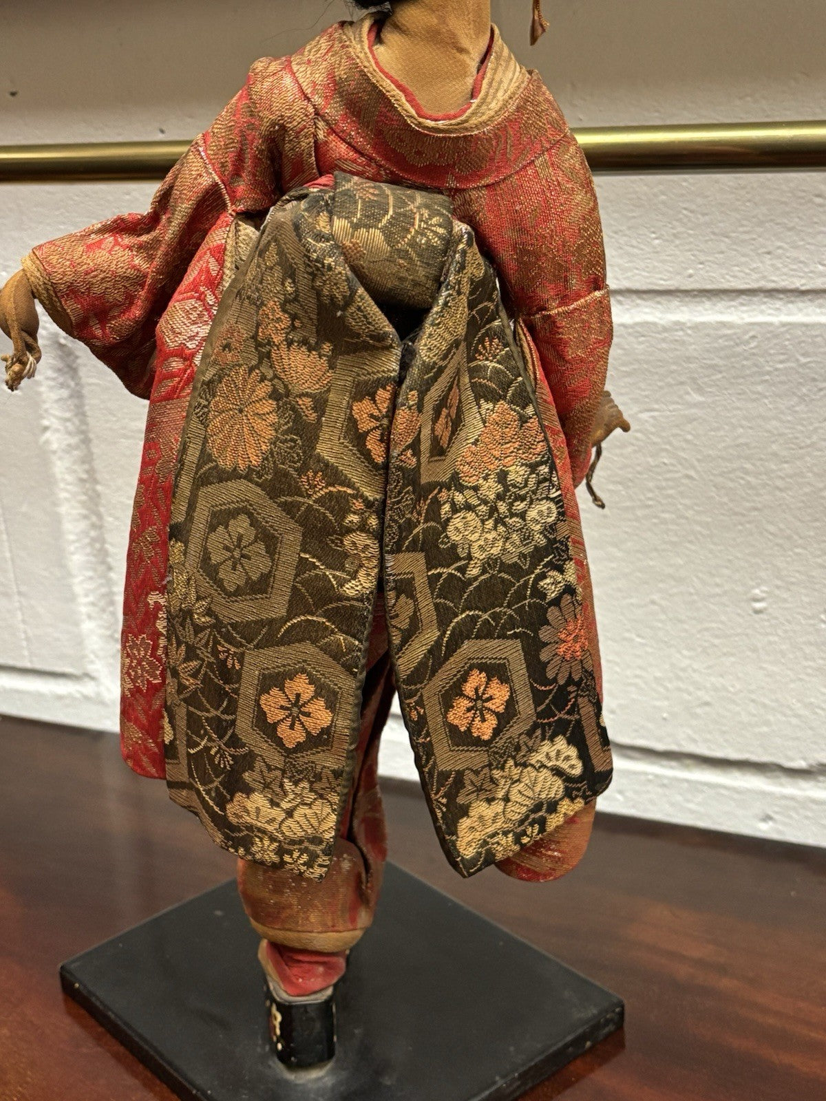 Antique Geisha Doll In Traditional Clothes