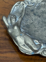 Art Noveau Novelty Brass Ashtray