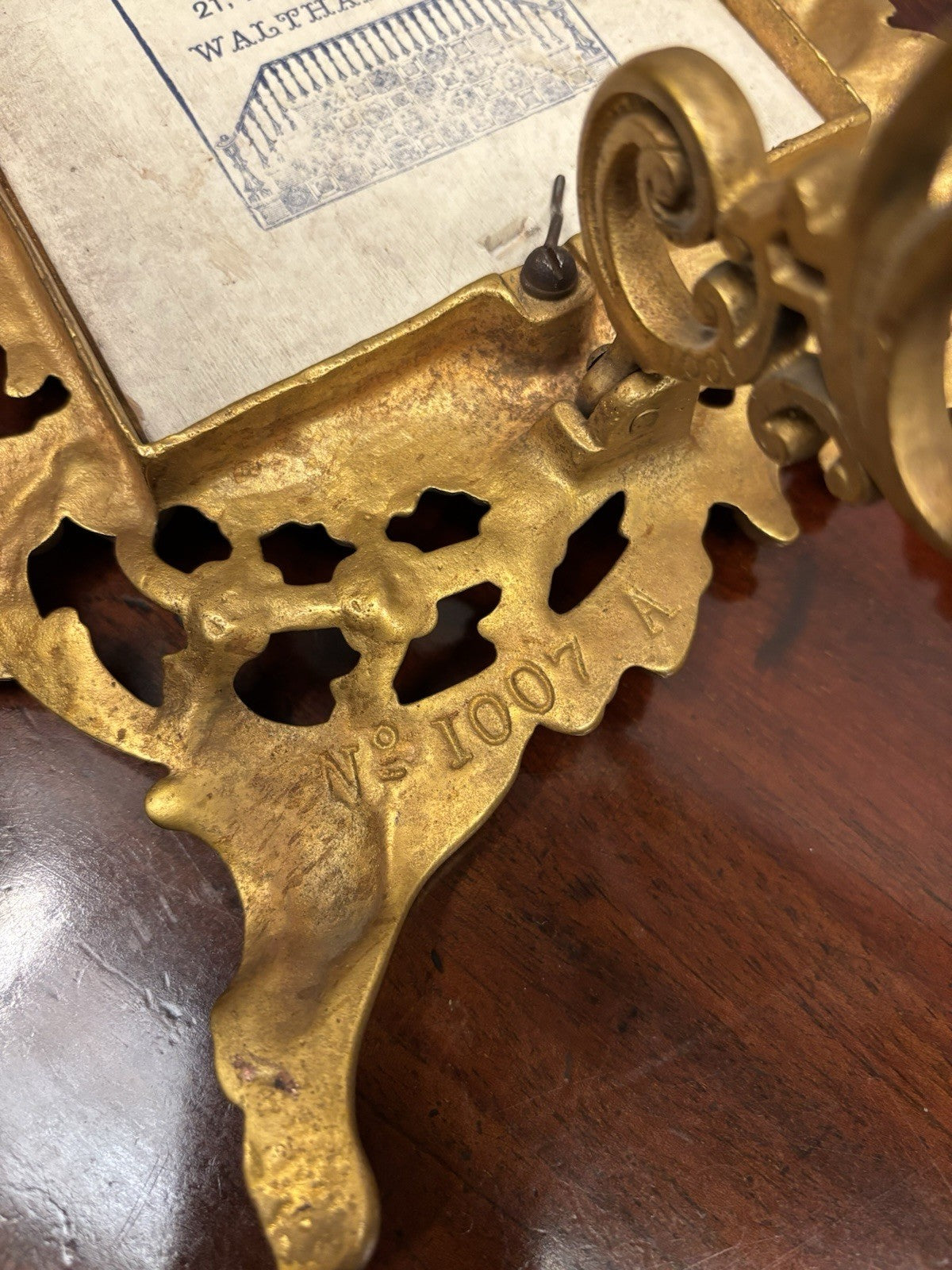 Art Noveau Gilt Bronze Photo Frame