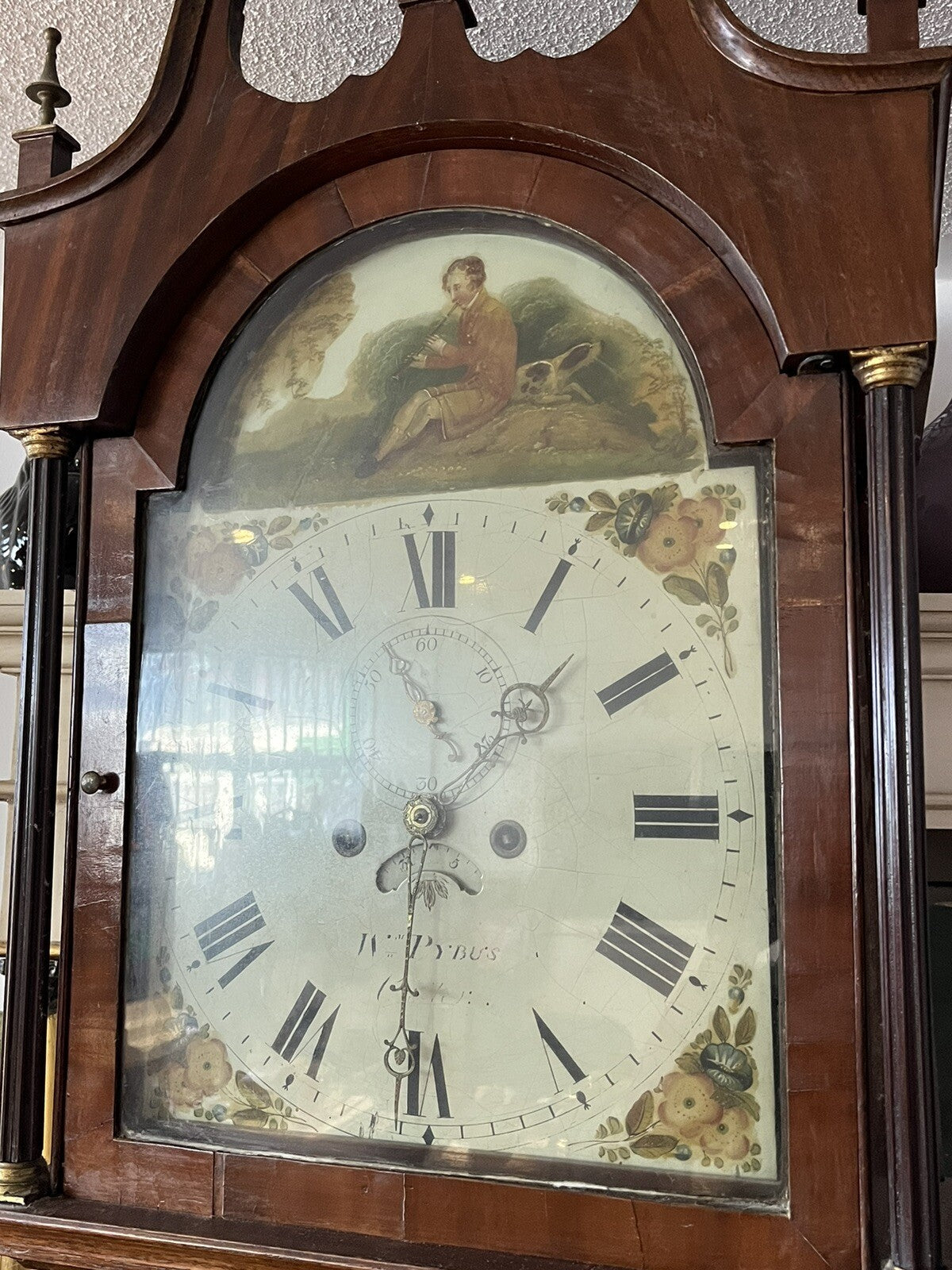 8 Day Longcase / Grandfather Clock. W.Pybus Of Caistor , Lincolnshire