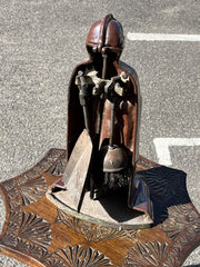 Art Deco Fireside Tools In The Form Of A Knight