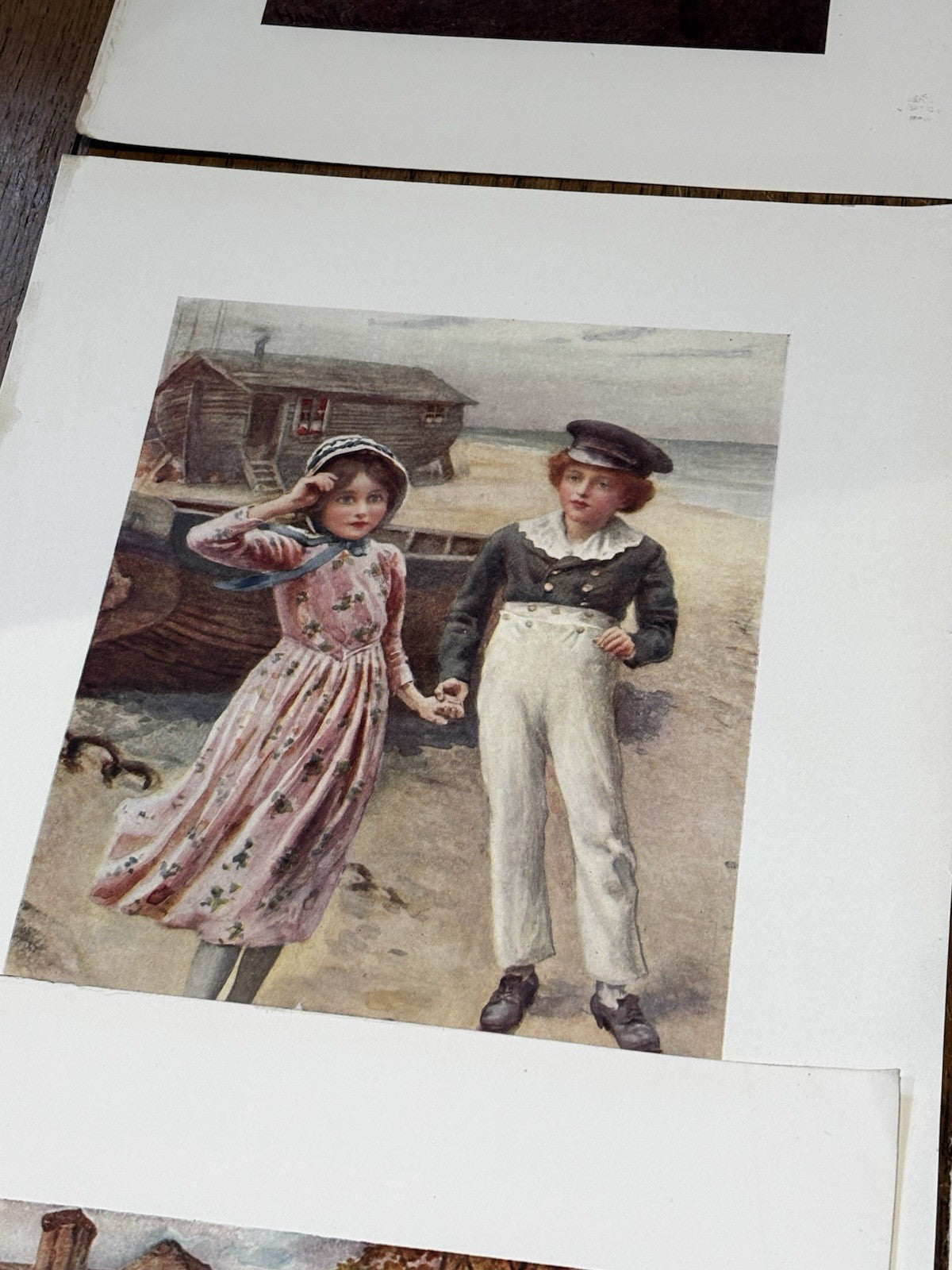 16 Antique Coloured Prints Of Charles Dickens Characters
