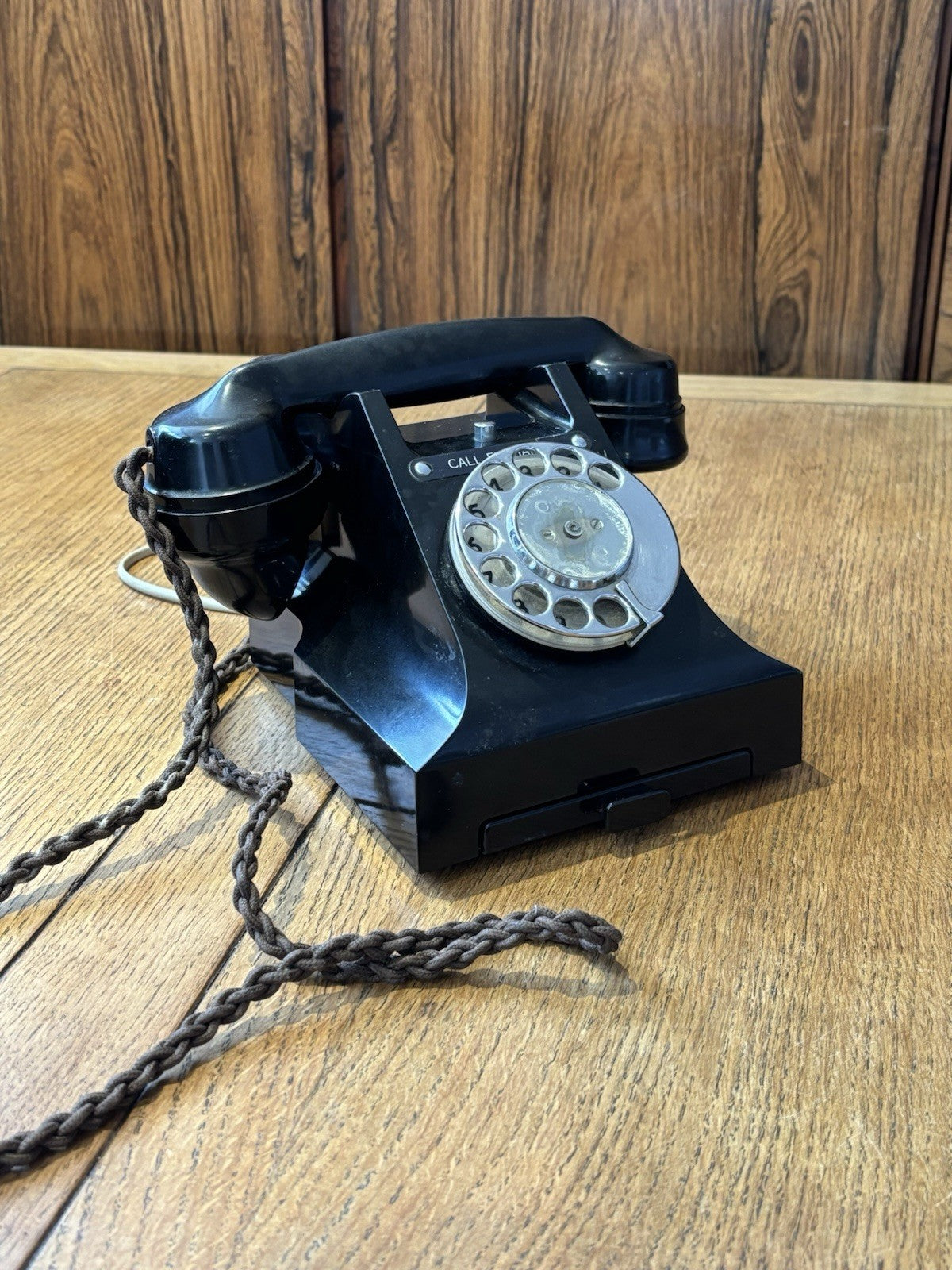 Bakelite Telephone, Call Exchange With Drawer And Been Converted.