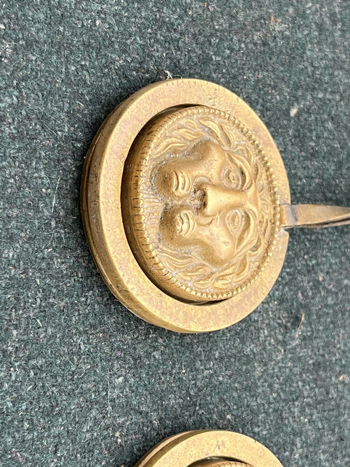 Antique Brass Handles.