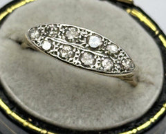 Antique Edwardian Victorian 18ct Gold Diamond Ring