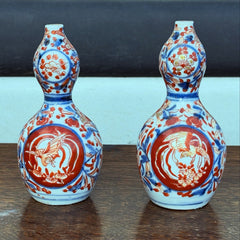 Antique Japanese Pair Of  Imari Vases