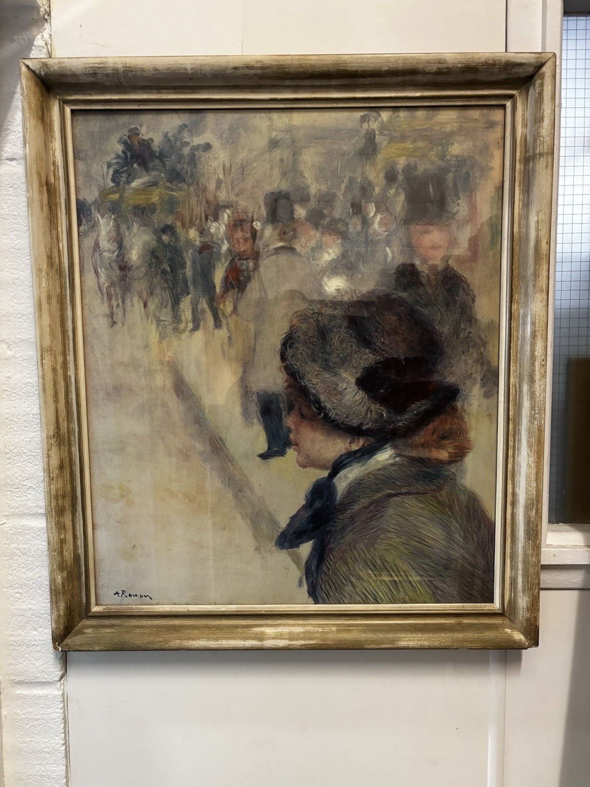 After Renoir. Oil On Canvas " Luncheon On The Boating Park " 71 X 61 Cms