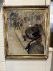 After Renoir. Oil On Canvas " Luncheon On The Boating Park " 71 X 61 Cms