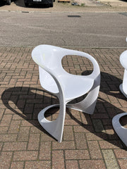 4 Vintage Casalino Patio Chairs. They Stack Too.