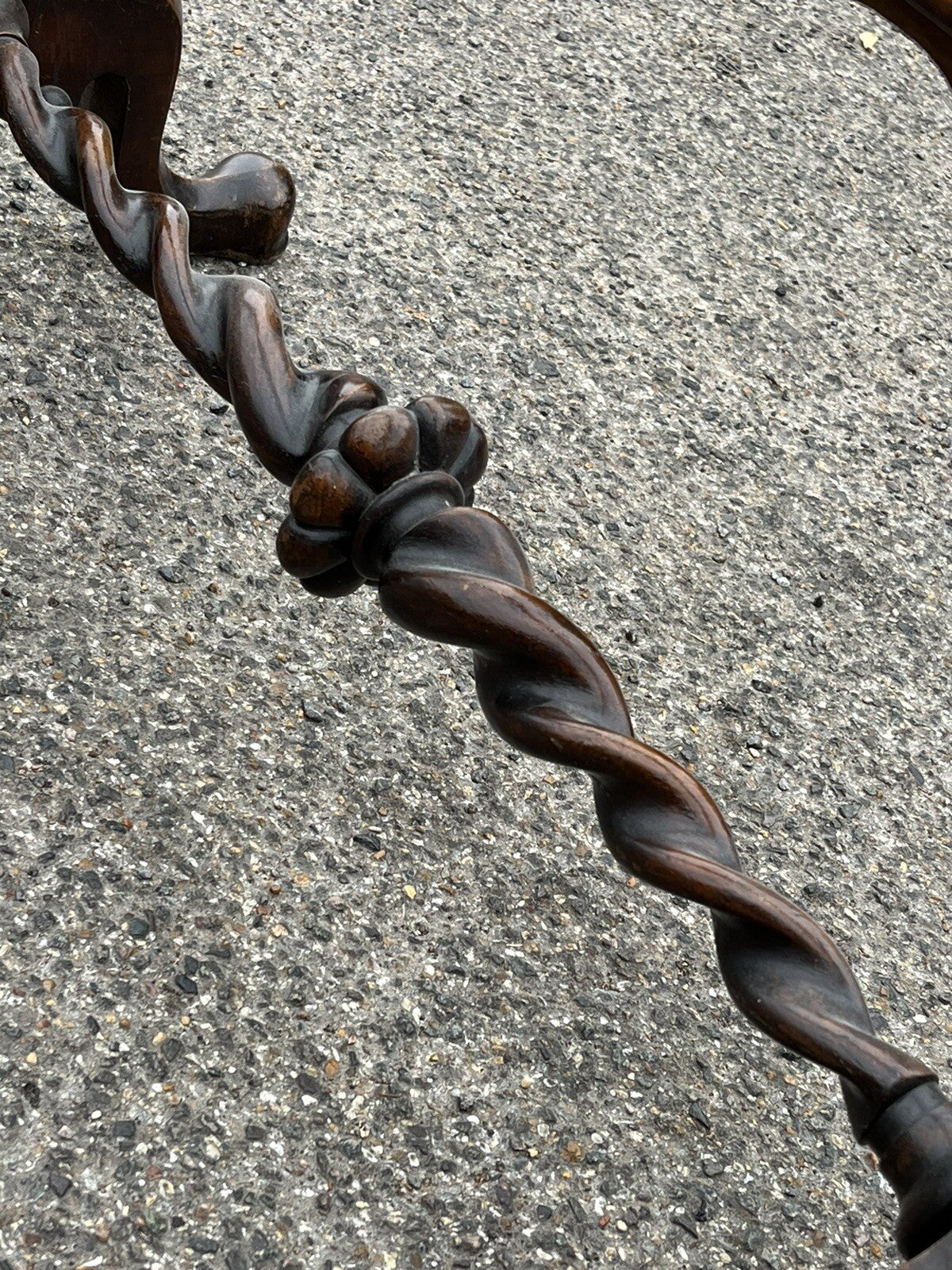 Antique  Mahogany Embroidery/ Tapestry Stand