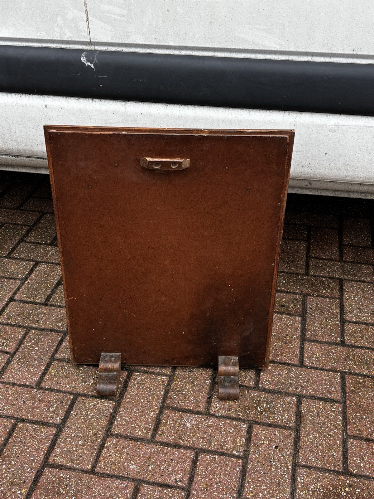 Art Deco Walnut And Glass Fire Screen