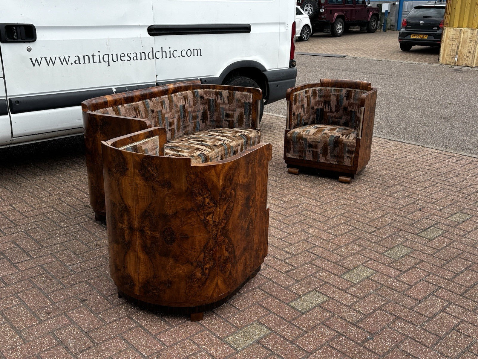 Art Deco 3 Piece Lounge Suite, Fab Condition For It's Age, Desirable dimensions.