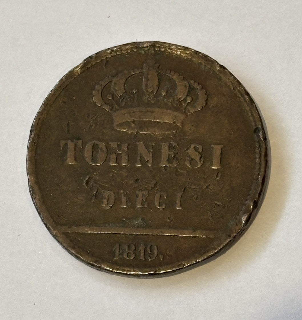 1819 Tornesi Coin