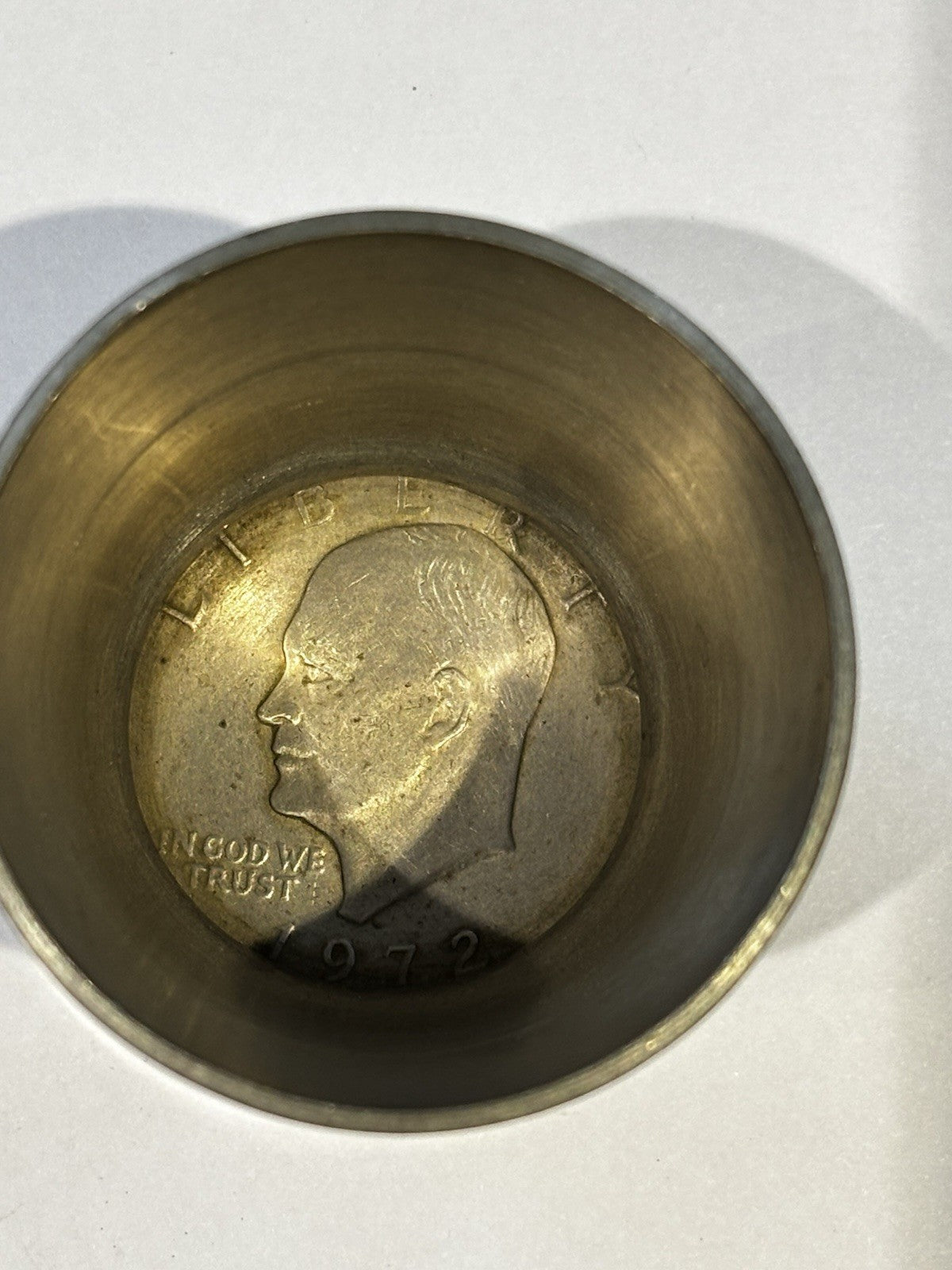 1976 Dollar Belt Buckle & 1972 Dollar Whisky Tumbler