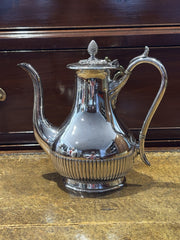 Antique James Dixon & Sons Sheffield Silver Plate Coffee Pot