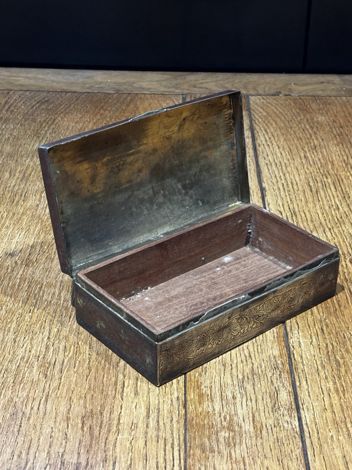 1920's Brass Cigarette Box