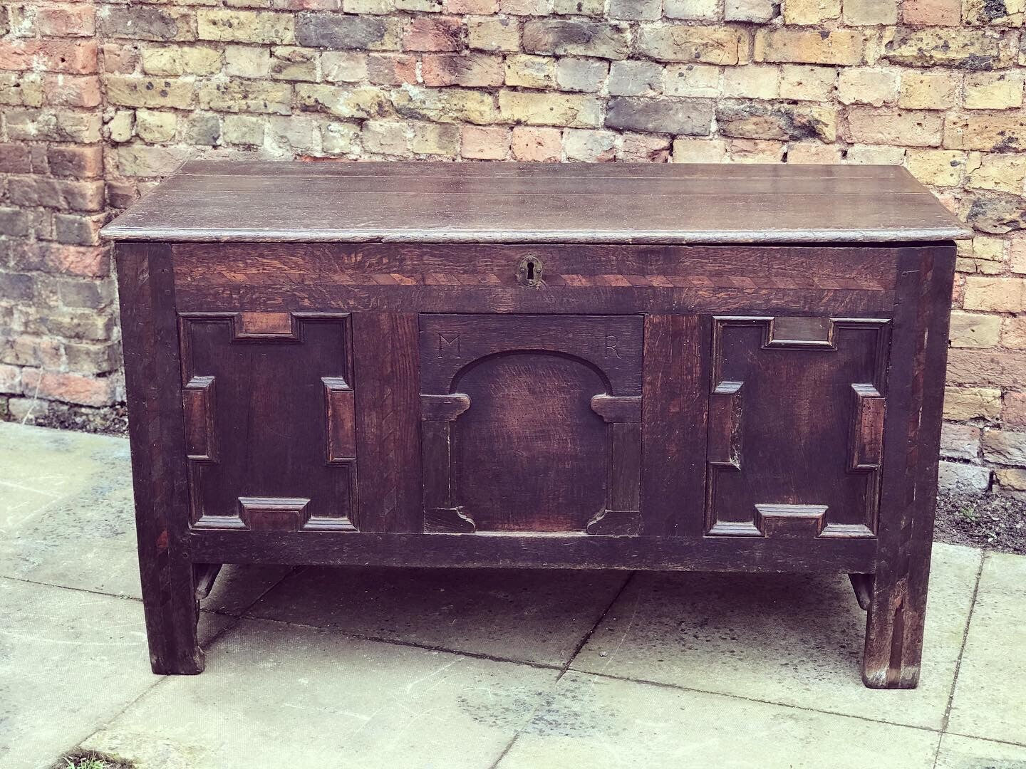 18th Century English Coffer/ Trunk / Ottoman
