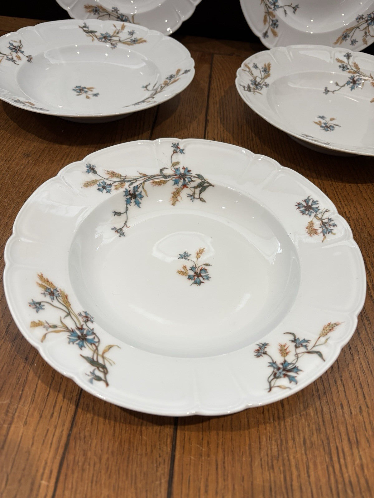 Antique H&C HAVILAND DEPOSE LIMOGES SHLEIGER Bowls 25.5 Cms Diameter.