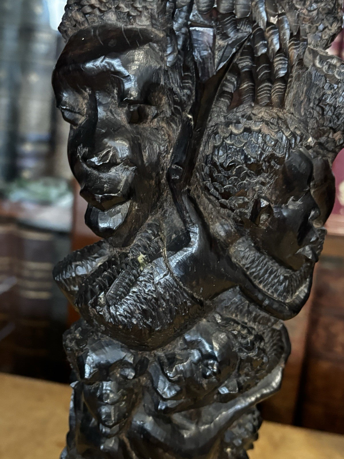 Antique Carved Tree Of Life African figure