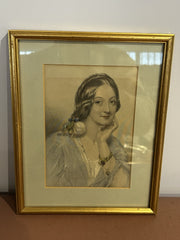 A Female Aristocrat, Print , Framed And Glazed