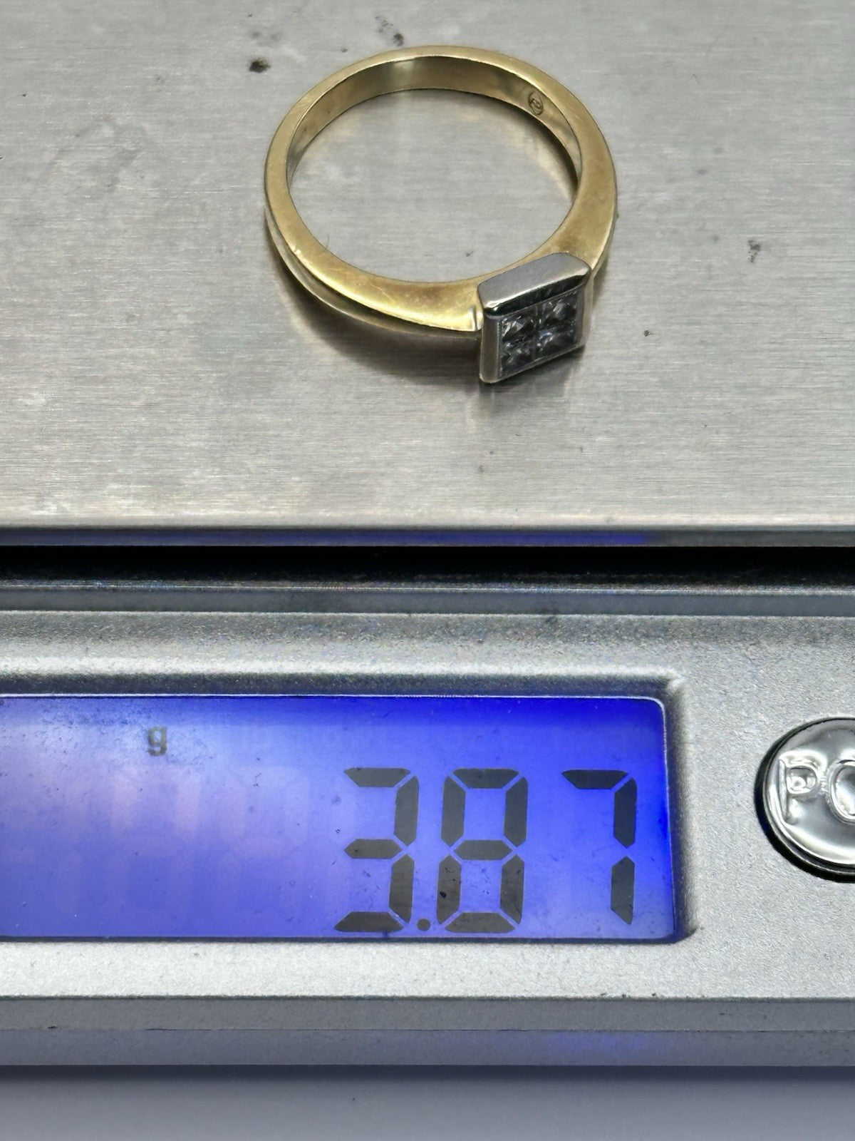 18ct Gold Princess Cut Diamond 0.40ct Ring