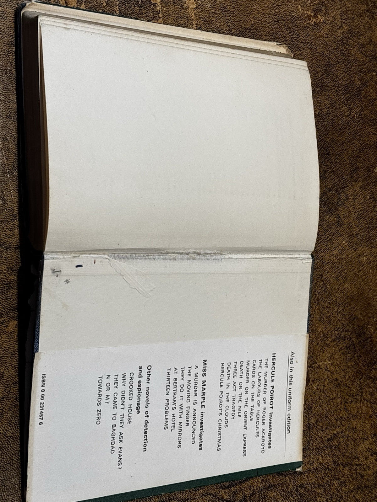 Agatha Christie. The Greenway Edition Lord Edgware Dies. Hardback