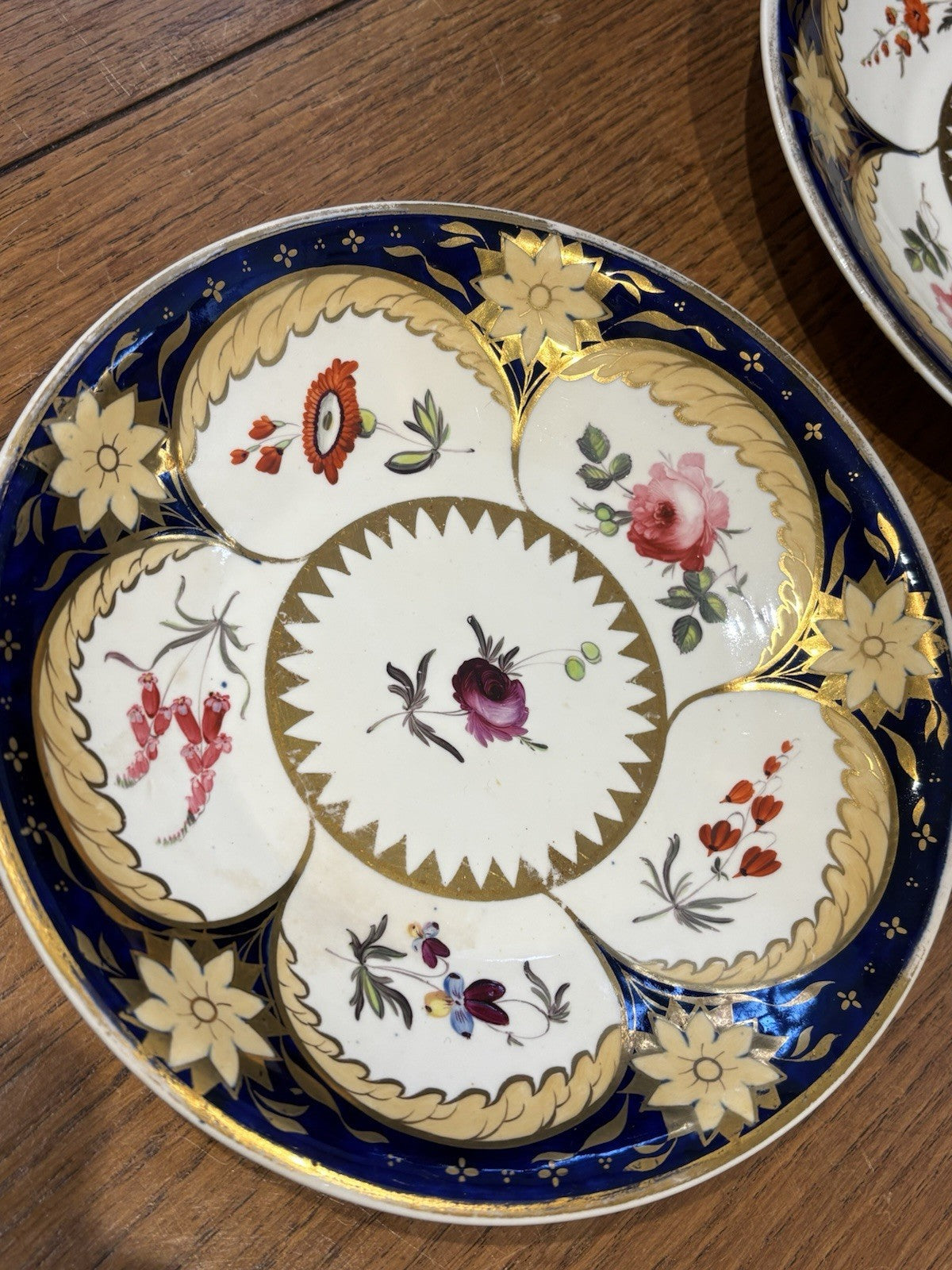 2 Rare Machin Highly Decorated Gilt Painted Plates