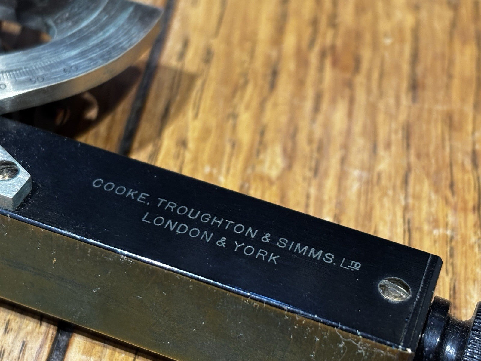 Antique Brass Abney Level, Clinometer In Leather Case, Cooke, Troughton & Simms