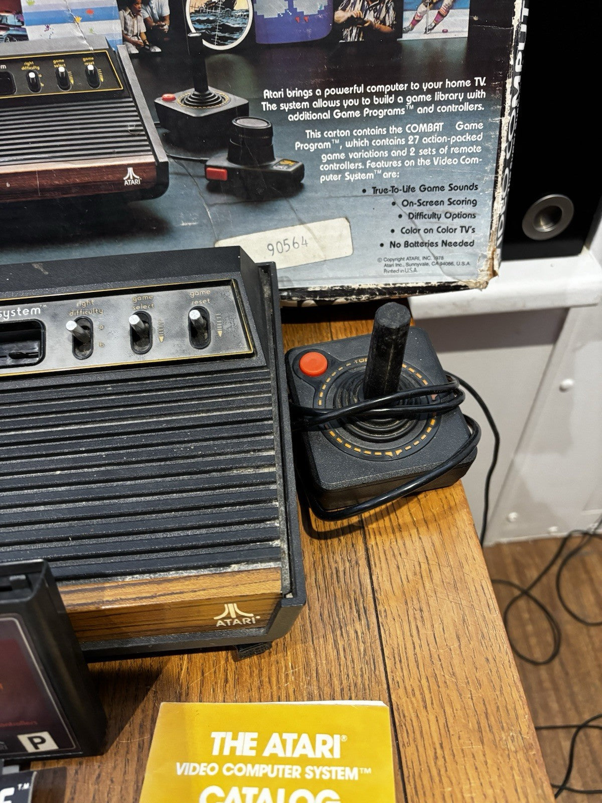 Atari 2600 With 2 joy sticks 2 paddles and 2 Games In Original Box
