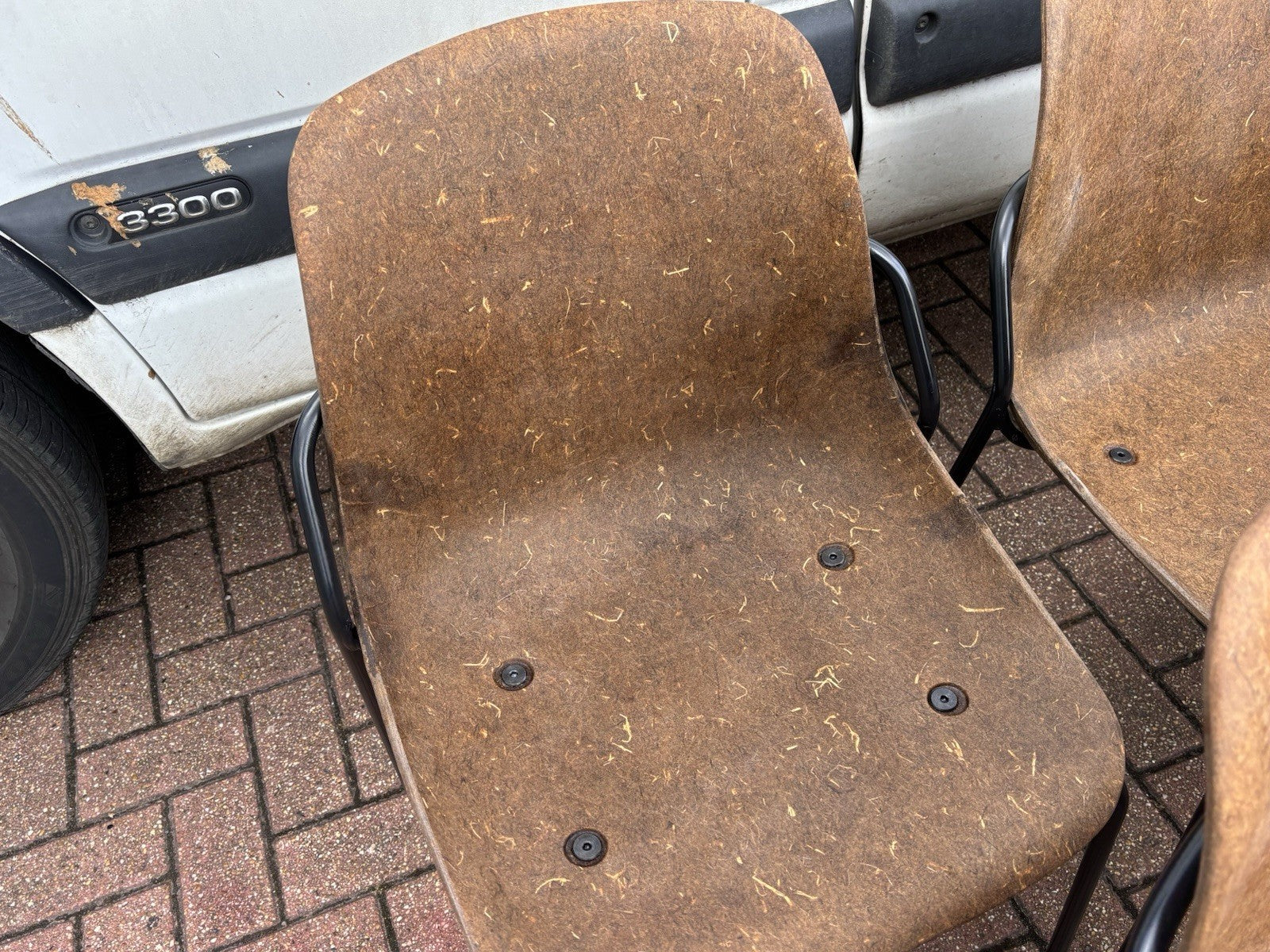 10 Designer Vepa Hemp Dining Chairs. Stacking Chairs.