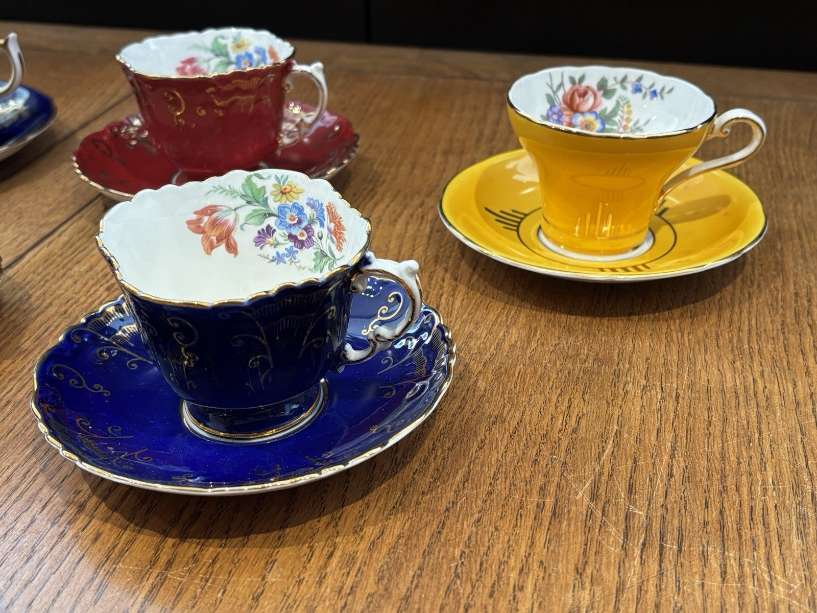6 Aynsley Cups & Saucers