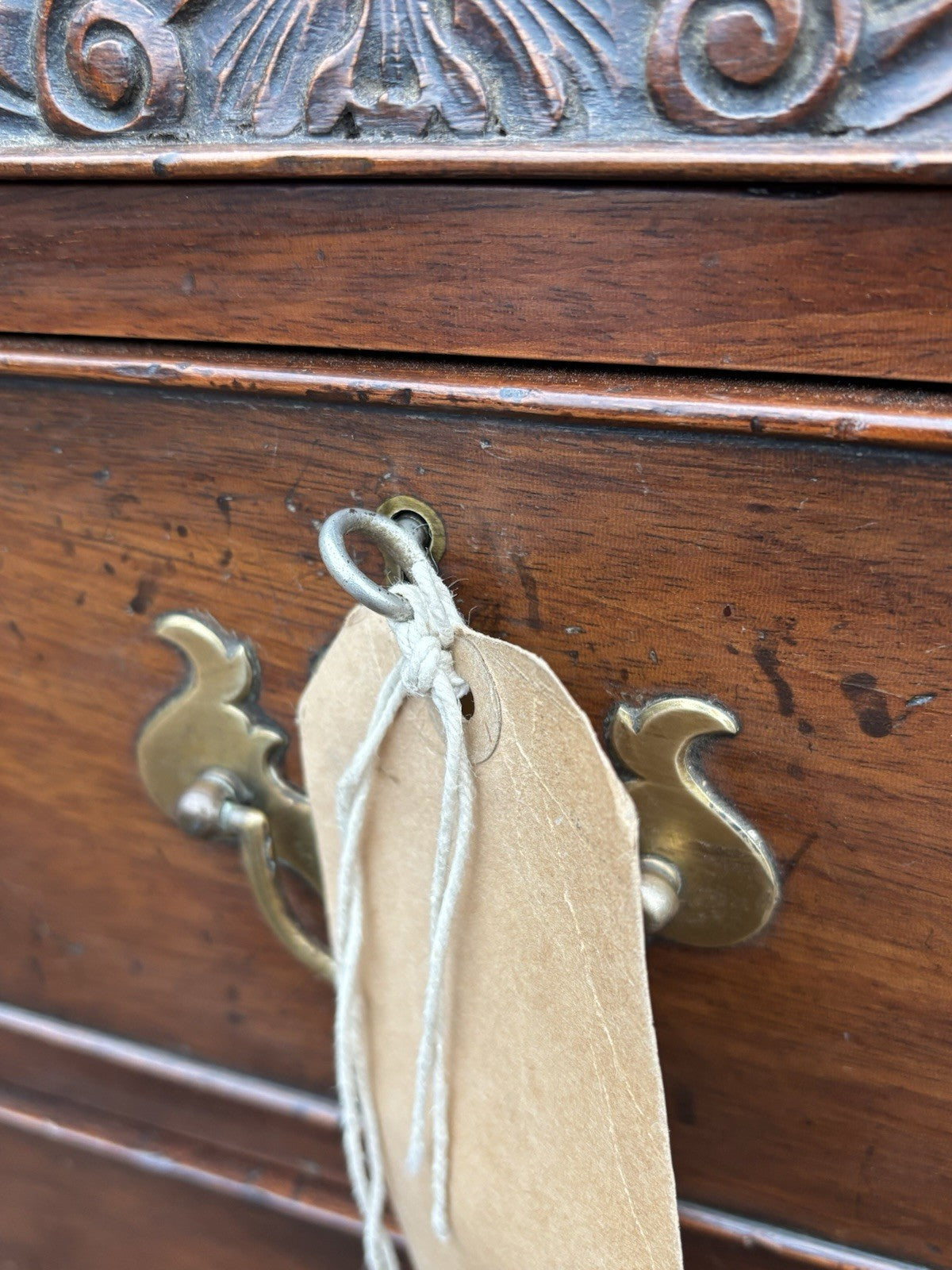 Antique Mahogany Rhode Island Desk, In The Style Of John Townsend.